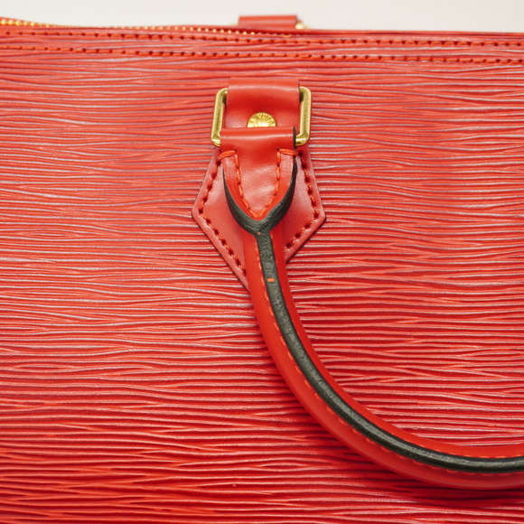 Auth Louis Vuitton Epi Speedy 30 M43007 Women's Handbag Castilian Red - Picture 9 of 12